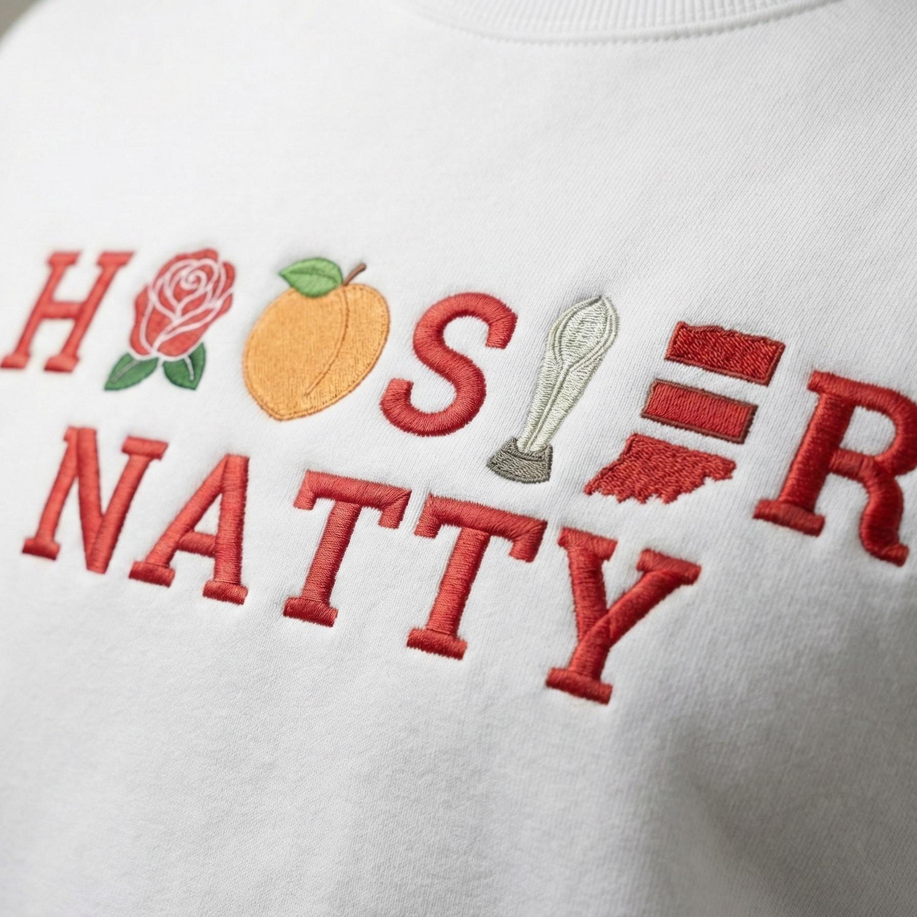 Embroidered Indiana Champions 2026 Quarter Zip Sweatshirt – Hoosiers Trophy Sweater, Unisex Indiana Fan Apparel, Game Day Embroidery