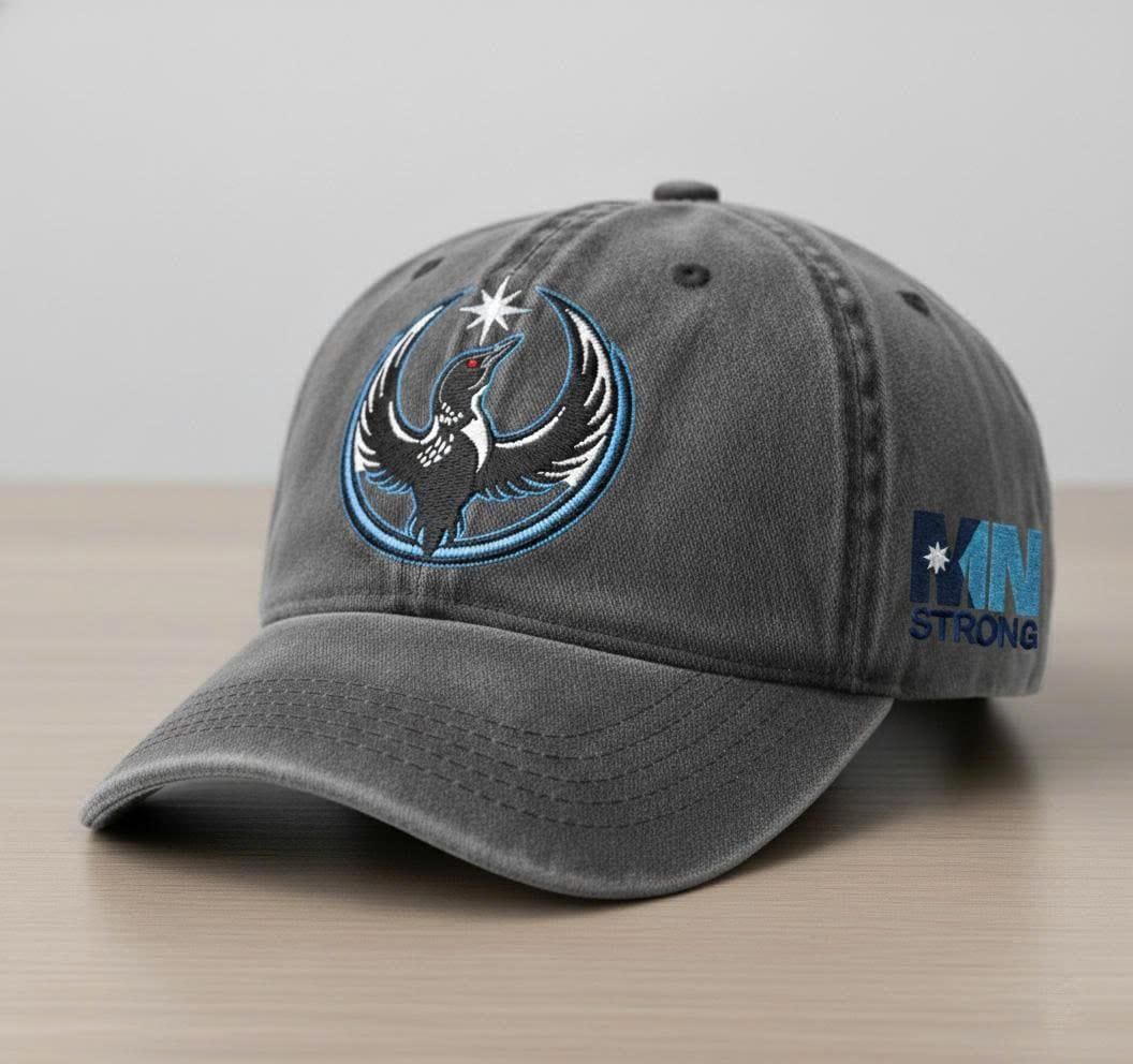Minnesota Rebel Alliance Embroidered Hat, MN State Bird Loon Resistance Cap, Political Protest Baseball Cap, Minnesota Starbird Dad Hat