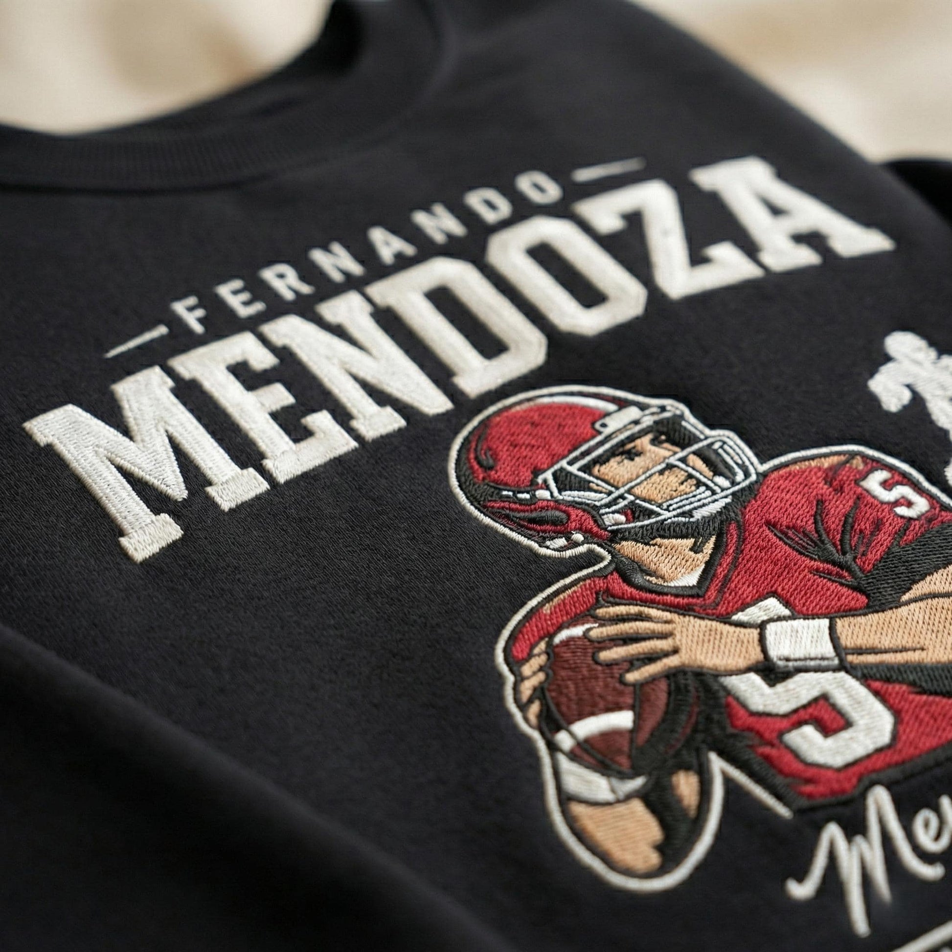 Embroidered Mendoza Indiana Football Sweatshirt, Let’s Go Hoosiers Shirt, Trendy Game Day Apparel, Unisex Hoodie, College Football Fan Gift