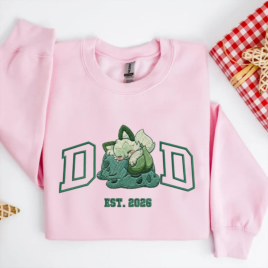 Embroidered Pokedad Character Hoodie, Cute Poke Dad Characters Sweatshirt, Embroidered Anime Shirt, Anime Lover Sweatshirt