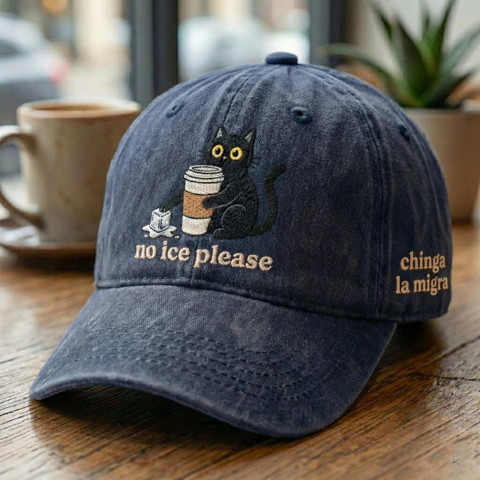 Subtle Anti-ICE Embroidered Baseball Cap – “No ICE Please” | Abolish ICE Political Protest Hat, Social Justice Minneapolis