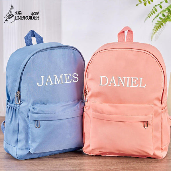 Embroidery Personalized Kids Backpack,Custom Kindergarten Toddler gifts, Kids School Bag, Monogram Backpacks for Girls Boys, Birthday Gifts