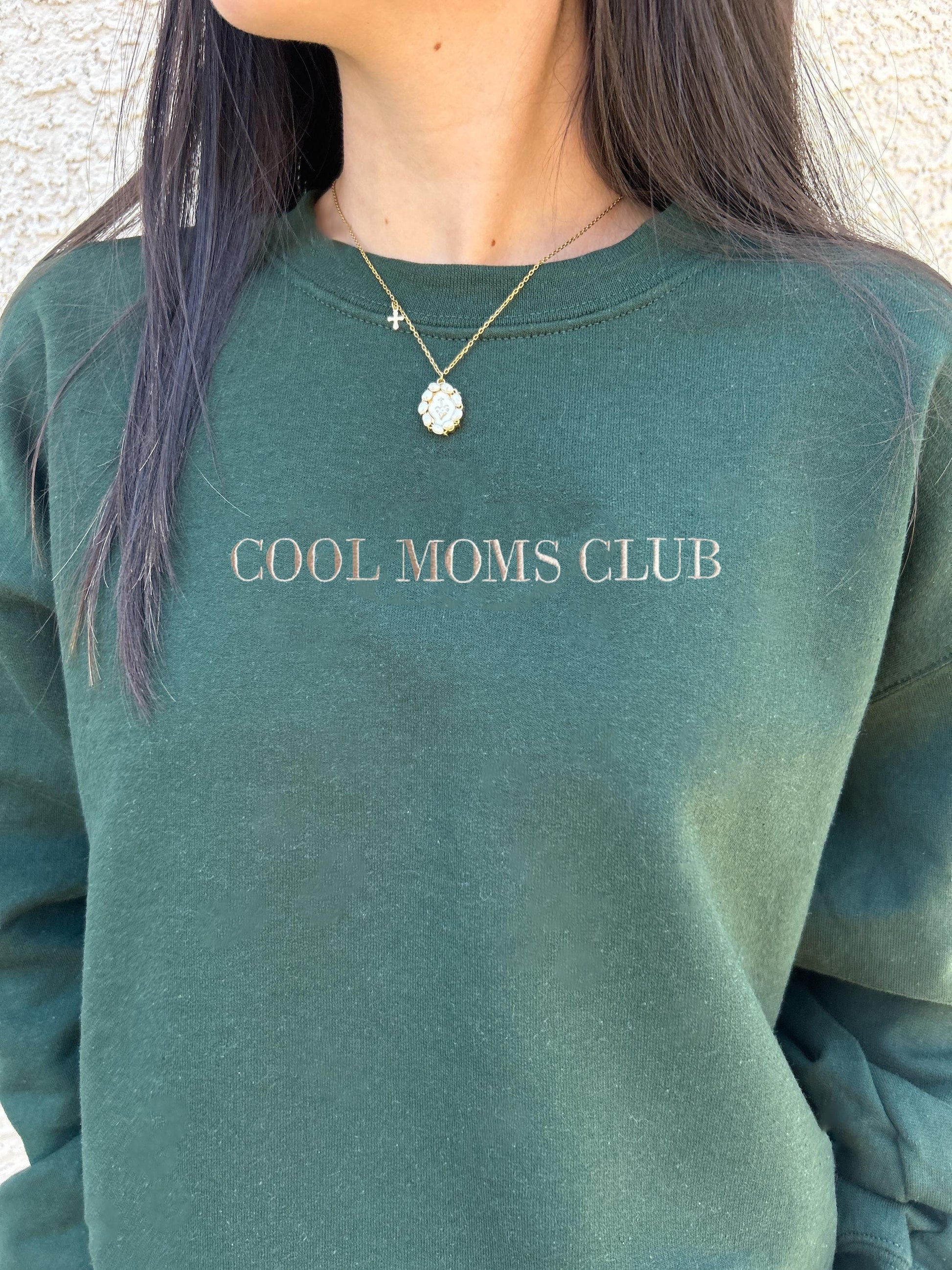 Cool Moms Club Sweatshirt, Embroidered Cool Mom Sweatshirt, Embroidered Crewneck, Mother’s Day Gift, Gifts For Mom