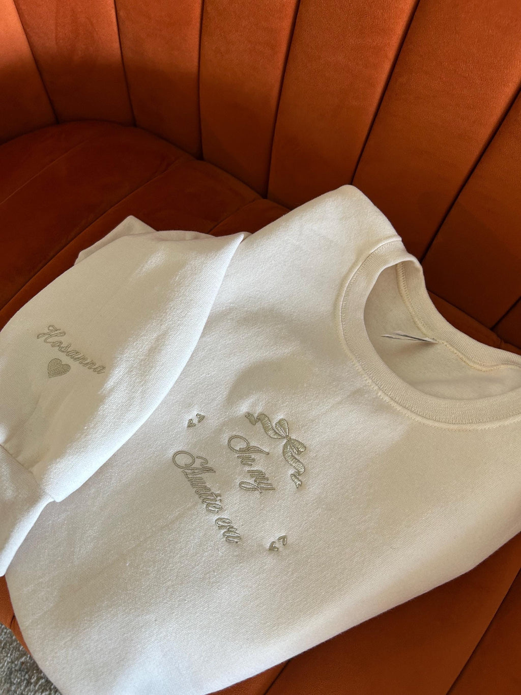 In My Auntie Era Embroidered Sweatshirt, Minimal Cozy Crewneck, Personalized Aunt Gift, Cute Aesthetic Pullover