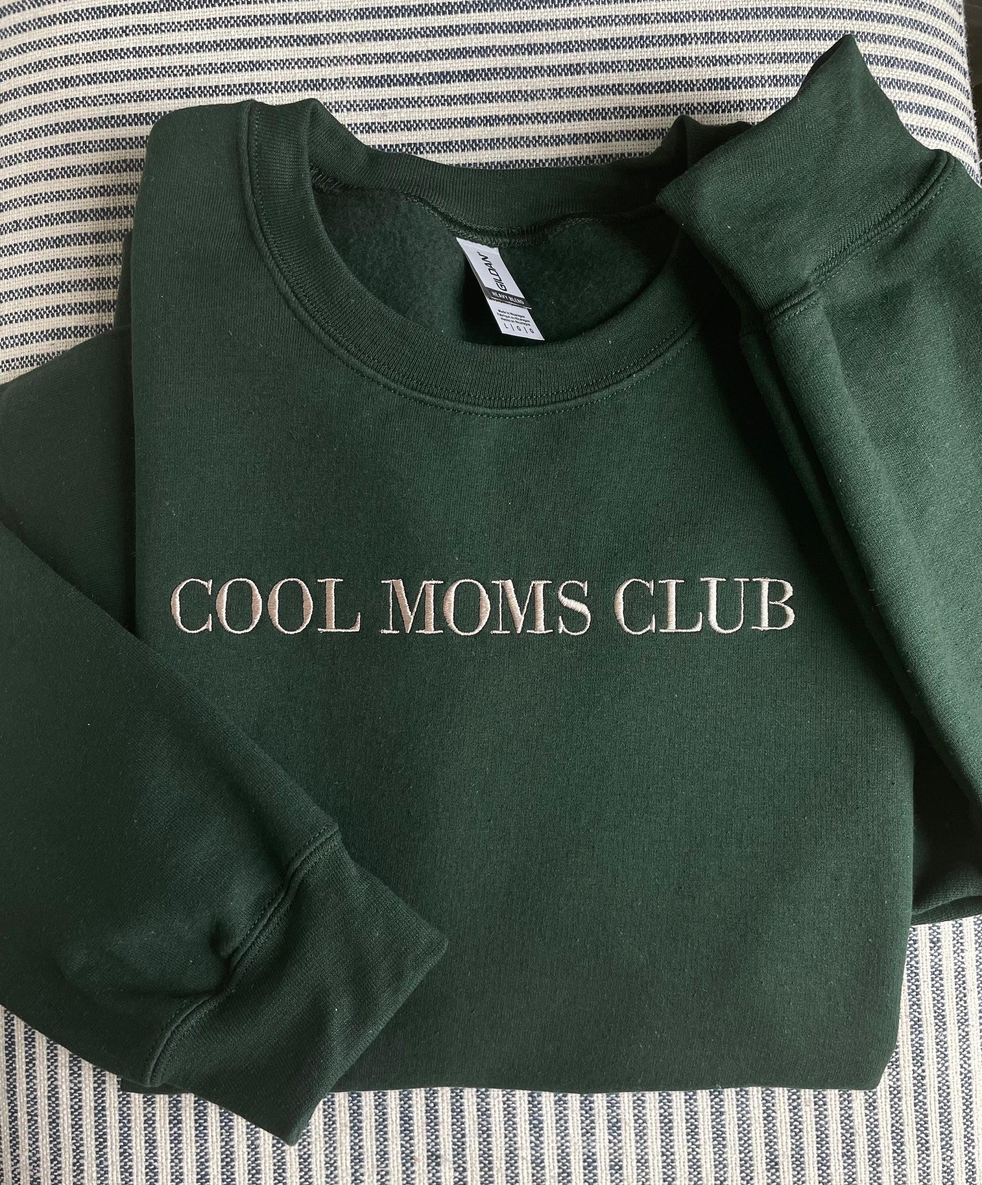Cool Moms Club Sweatshirt, Embroidered Cool Mom Sweatshirt, Embroidered Crewneck, Mother’s Day Gift, Gifts For Mom