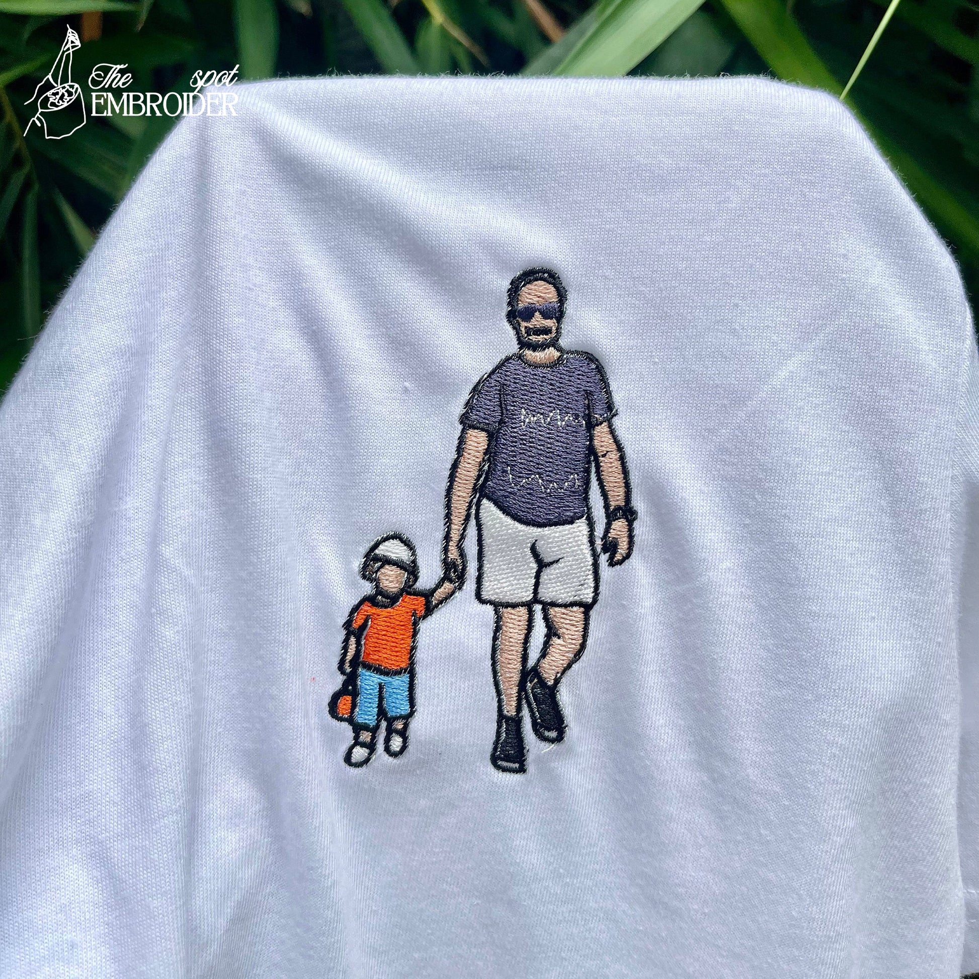 Embroidered T - Shirt, Custom Embroidered Photo Shirt, Custom Embroidered T-shirt, Custom Embroidered Photo