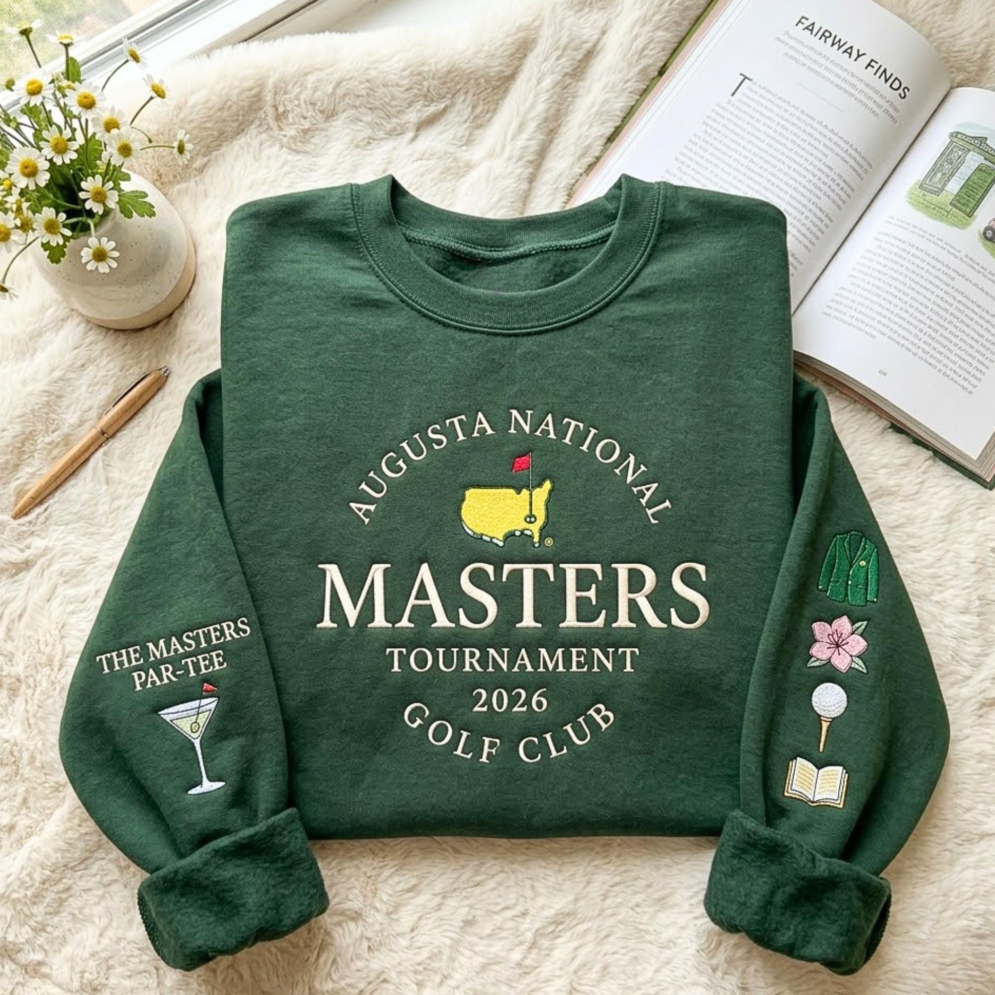 Masters Tournament 2026 Augusta Embroidered Sweatshirt, Golf Tradition Apparel