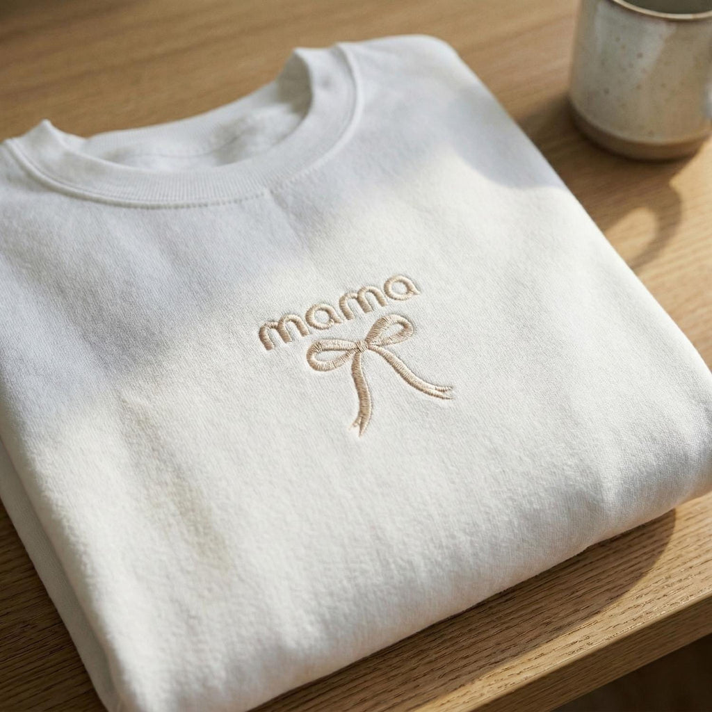 Personalized Embroidered Mama Sweatshirt, Custom Grandma Hoodie, Mother’s Day Gift for Mom