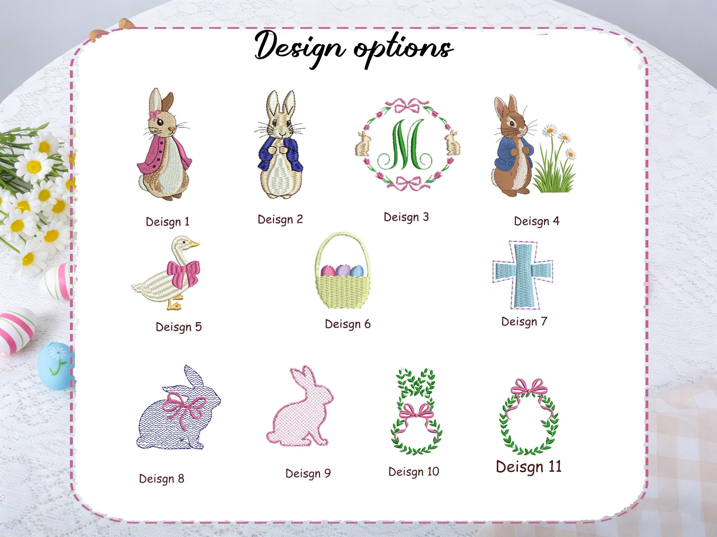 personalized easter basket bow,custom easter bows embroidered,easter bunny bow,easter basket ribbon,peter rabbit personalized bow for basket