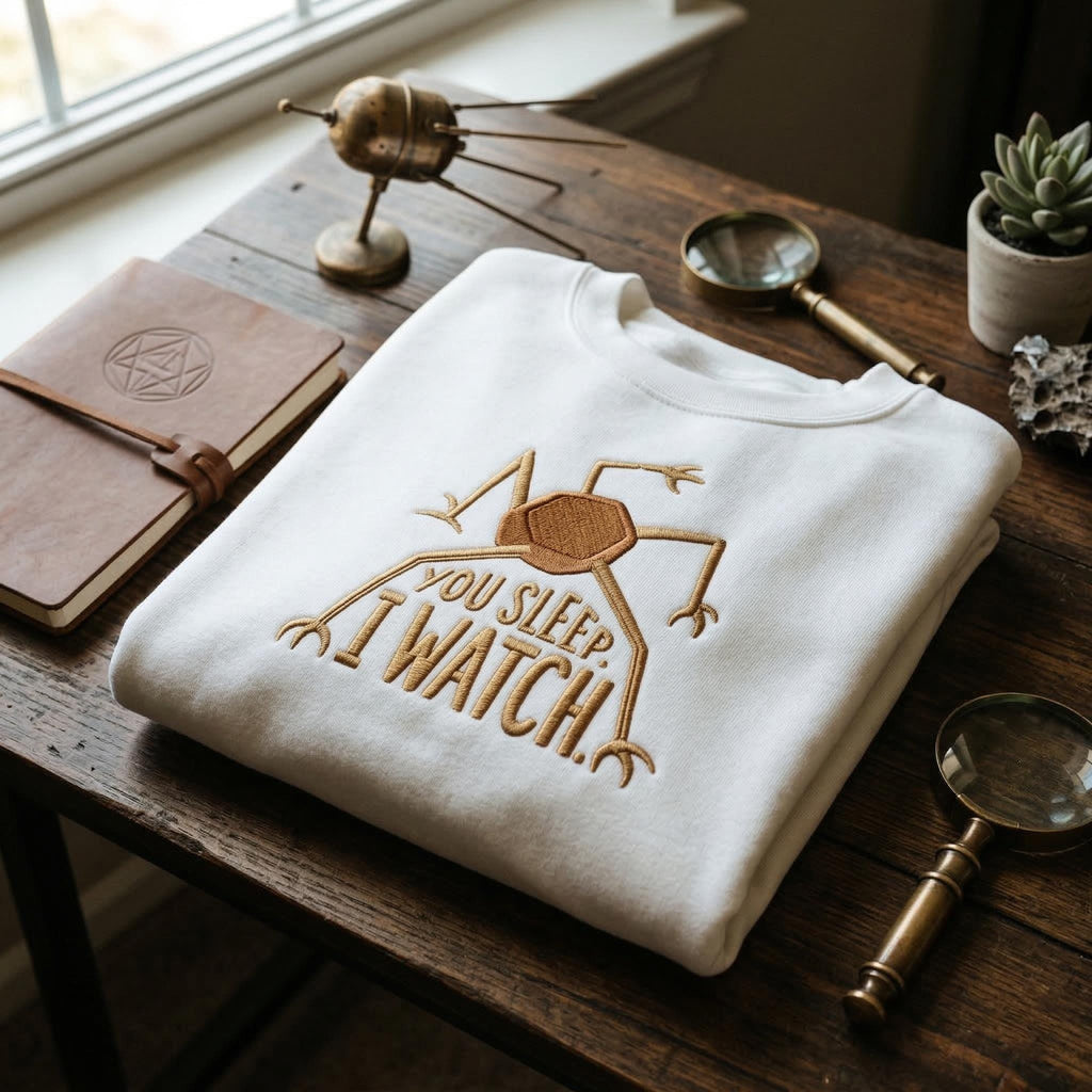 Embroidered You Sleep I Watch Project Hail Mary Sweatshirt, Amaze Rocky Crewneck, Sci Fi Fan Gift, Jazz Hands Embroidery Sweater