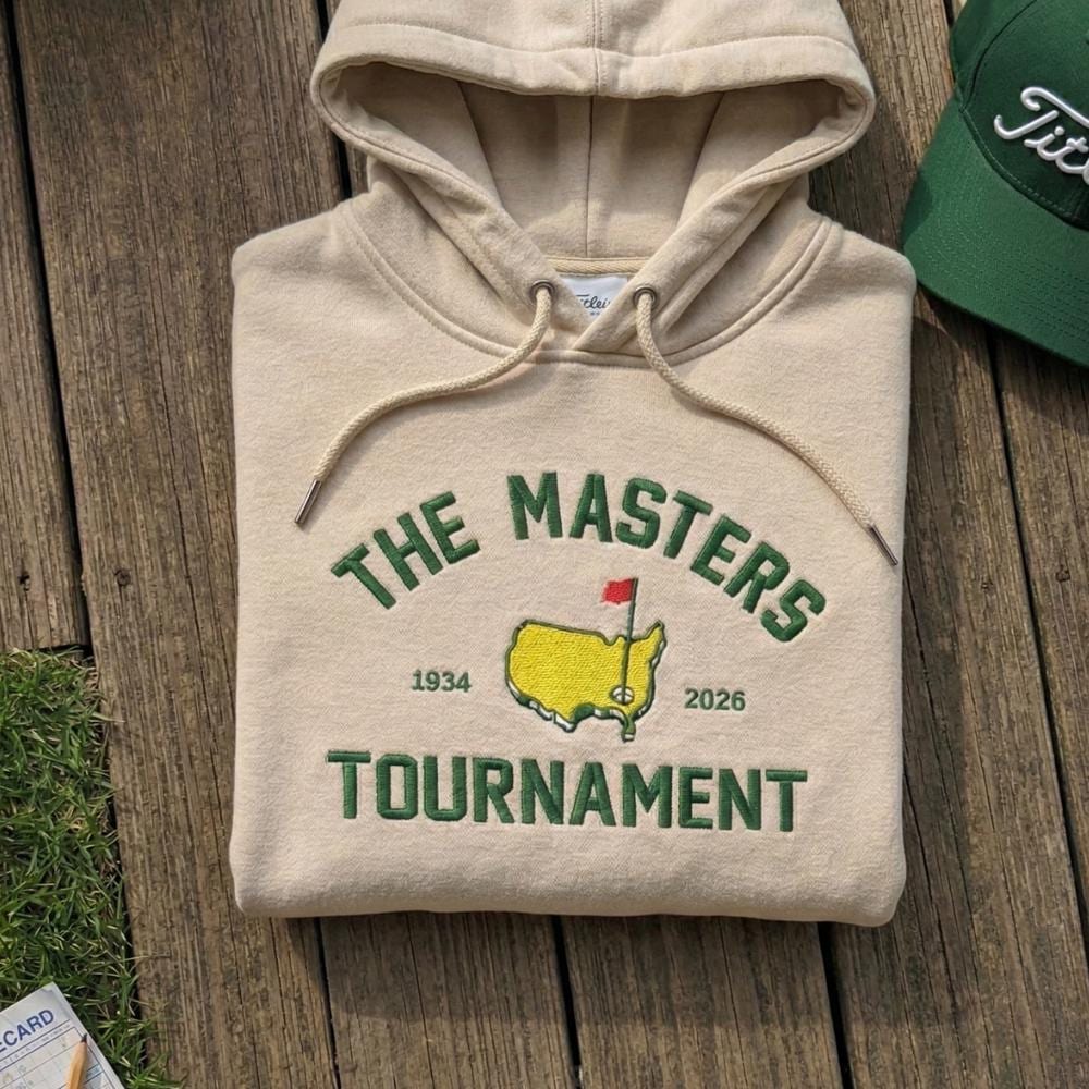 Master Tournament Embroidered Shirt, Golf Club Crewneck, Gift for Golf Lovers, Sport Embroidery Outfit