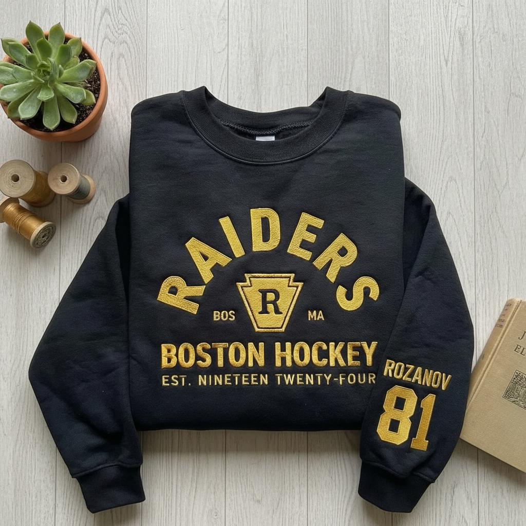 Ilya Rozanov #81 Boston Raiders Embroidered Sweatshirt – Heated Rivalry Inspired Shirt, Shane Hollander, Hudson Williams Merch
