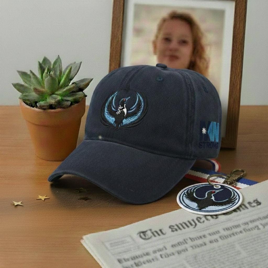 Minnesota Loon Embroidered Hat, Renee Nicole Good Inspired Activist Hat, Protest Flair Hat, Political Statement Gift, Minnesota Strong Hat