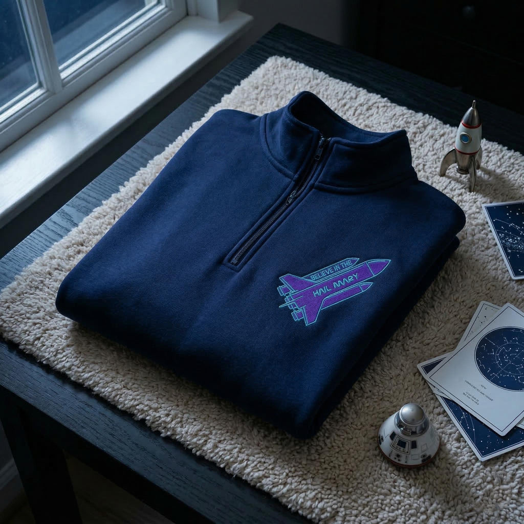 Embroidered Amaze Amaze Amaze Sweatshirt, Sci-Fi Hail Mary Embroidery Sweater, Funny Space Quote Shirt, Book Lovers Gift