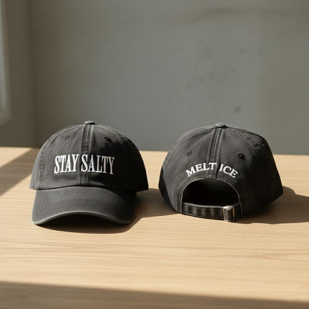 Embroidered No Ice Hat, Stay Salty Melt ICE, Pro Immigration, Abolish ICE, Anti ICE Political Cap, Social Justice Hat, F*ck Ice, Feminist