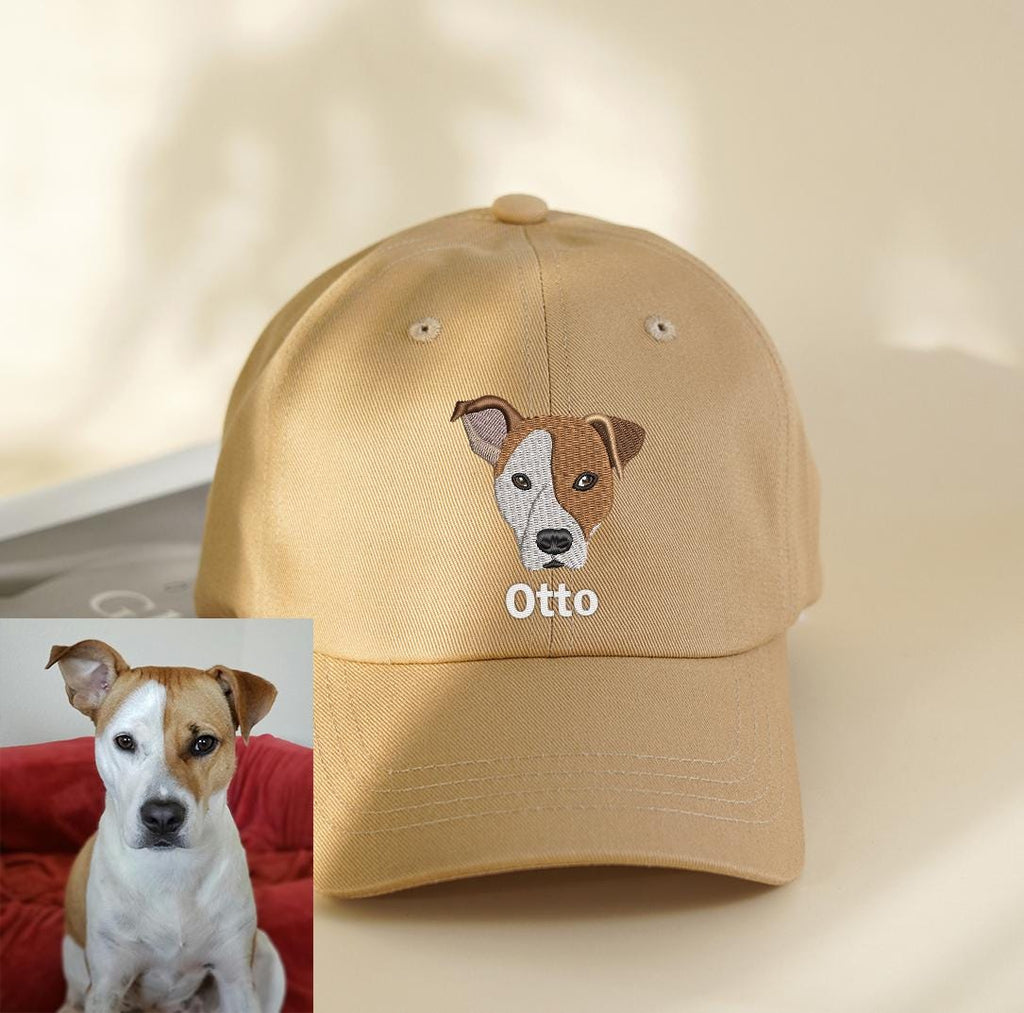 Custom Embroidered Pet Photo Hat: Personalized Dog & Cat Baseball Cap