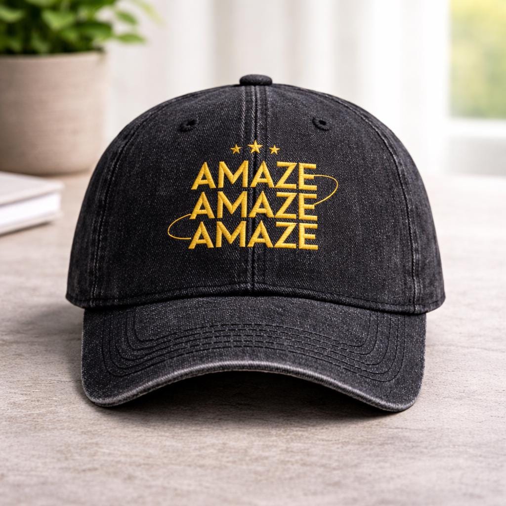 Embroidered Amaze Amaze Amaze Hat, Hail Mary Book Cap, Funny Sci-Fi Space Quote Shirt, Book Lovers Gift