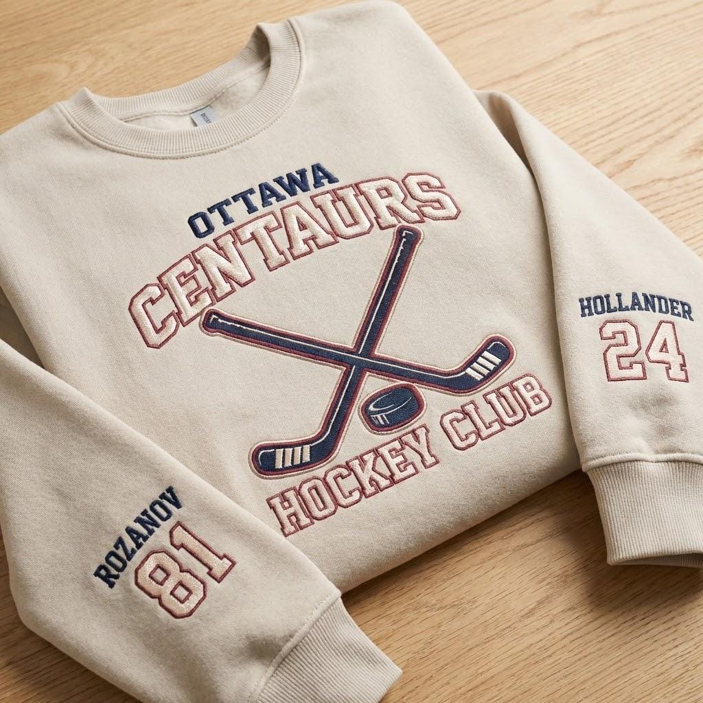 Embroidered Ottawa Senators Hockey Sweatshirt, Hockey Romance Unisex LGBT, Team Hollanov Hockey, Heated Rivalry Tee, Romance LGBT Gift