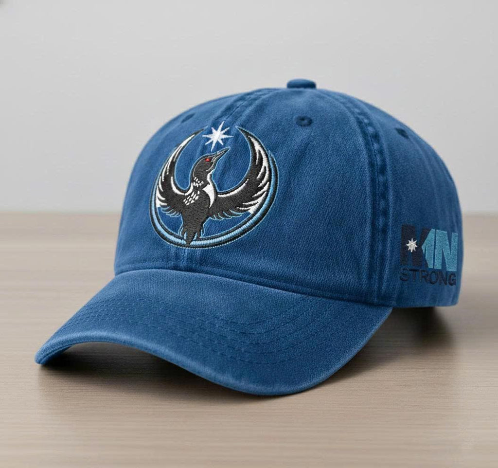 Minnesota Rebel Alliance Embroidered Hat, MN State Bird Loon Resistance Cap, Political Protest Baseball Cap, Minnesota Starbird Dad Hat