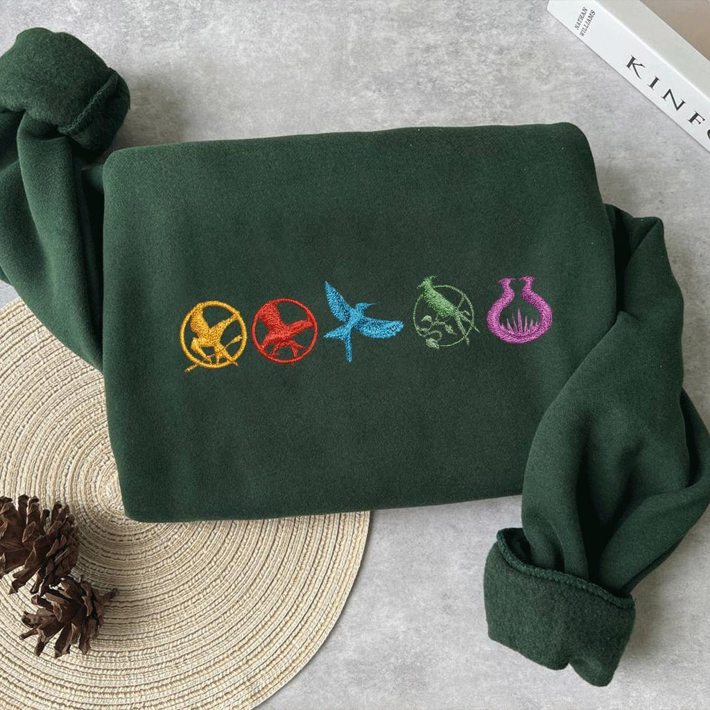 Hunger Games Embroidered Sweatshirt, May The Odds Be Ever In Your Favor, Bookish Mockingjay Shirt