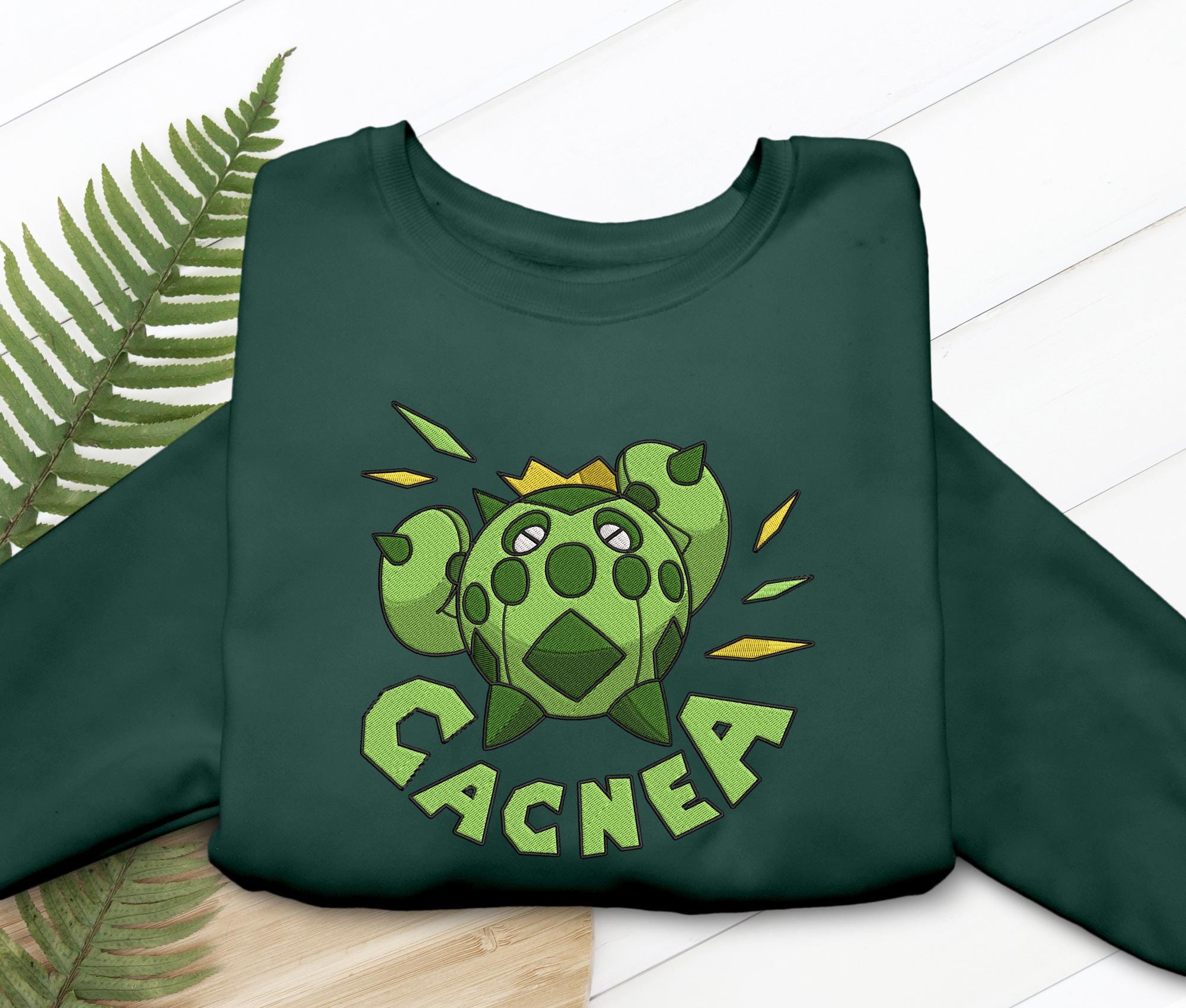 Cacnea Embroidered Shirt Desert Cactus T-shirt Sweatshirt Hoodie Anime Gaming Gifts
