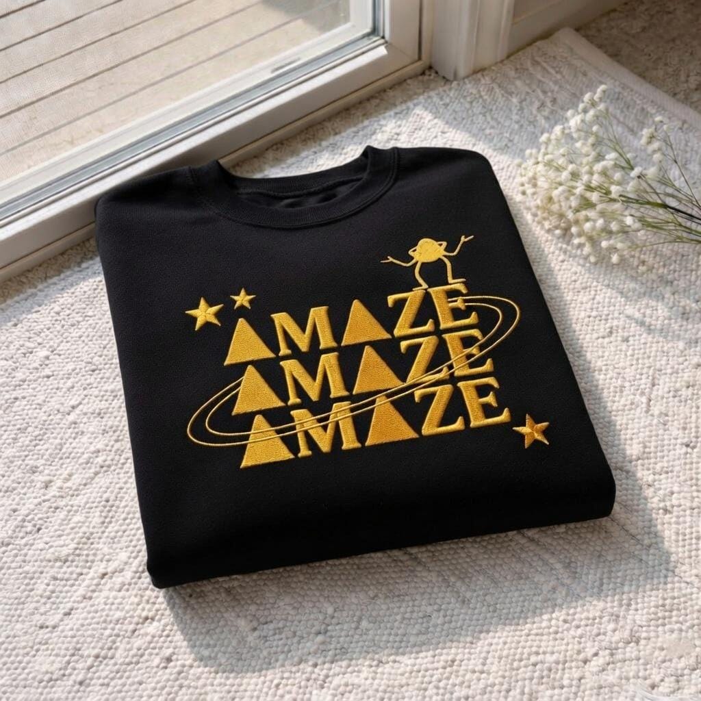 Amaze Space Embroidered Sweatshirt, Project Hail Mary Inspired Tee, Sci Fi Novel Fan Shirt, Astronomy Graphic Tee, Science Nerd Gift