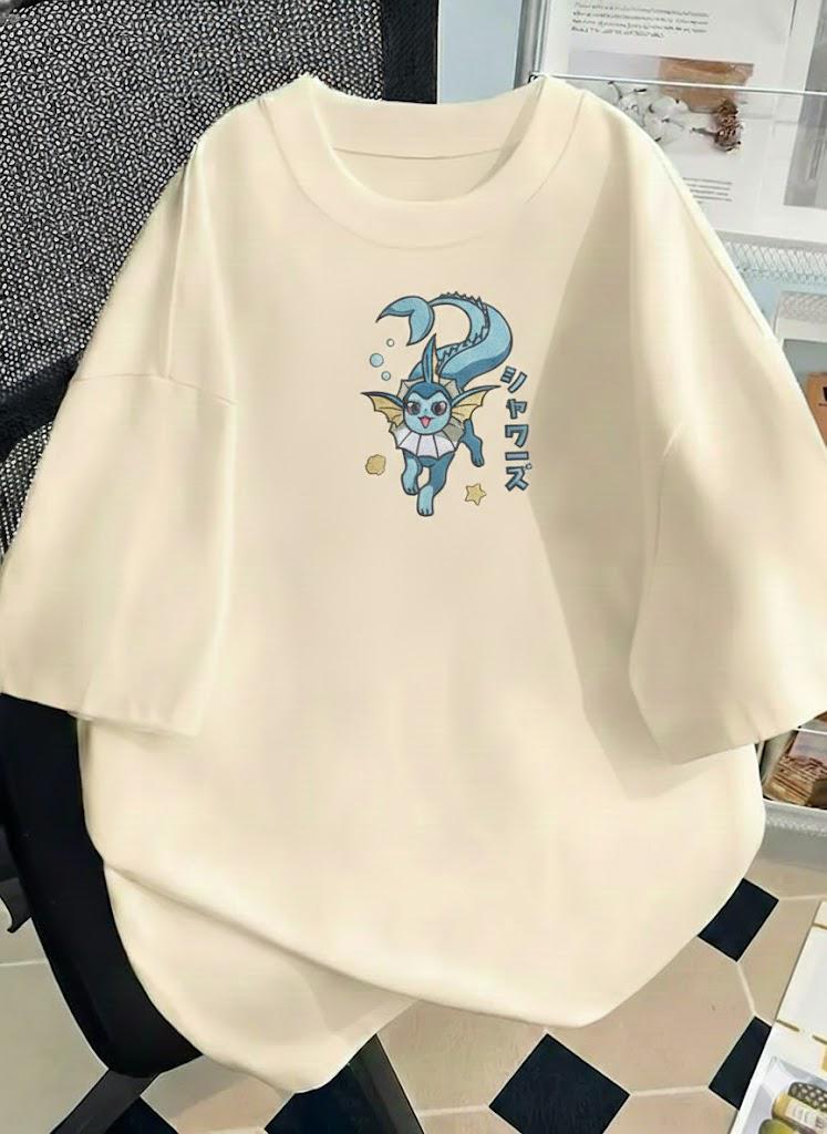 Vaporeon Embroidered Sweatshirt, Gift for Her, Anime Fan
