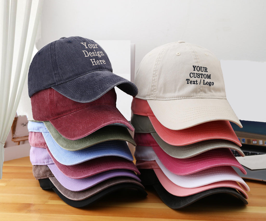 Add Name or Text to Back or Side of Baseball Cap, Back of Hat Embroidery, Side of Hat Embroidery, Customize Back of Hat, Baseball Hats