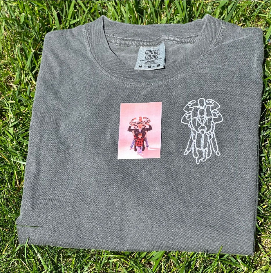 Custom Grandpa Portrait Embroidered Shirt, Grandpa Portrait Tee From Your Photo, Family Portrait Shirt, Gift for Grandpa, Father's Day Gift