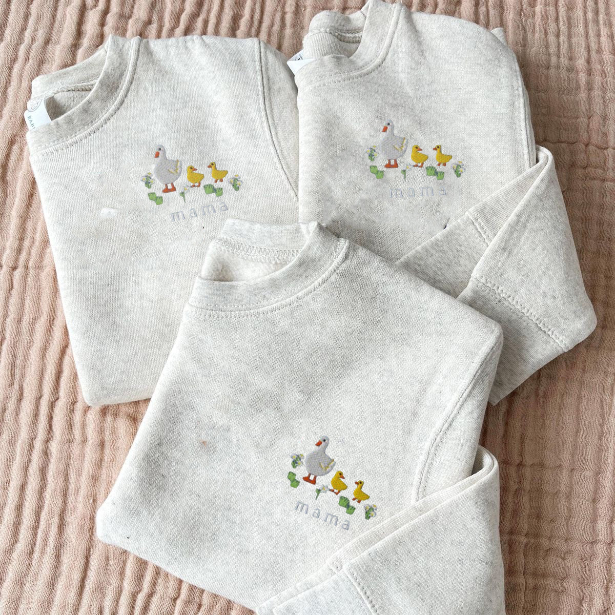 EMBROIDERED Mama Goose Comfort Colors Sweatshirt, Mother Goose Floral Crewneck Sweater, Cottagecore Mom Sweat Shirt, Cute Mom Gift, Mothers