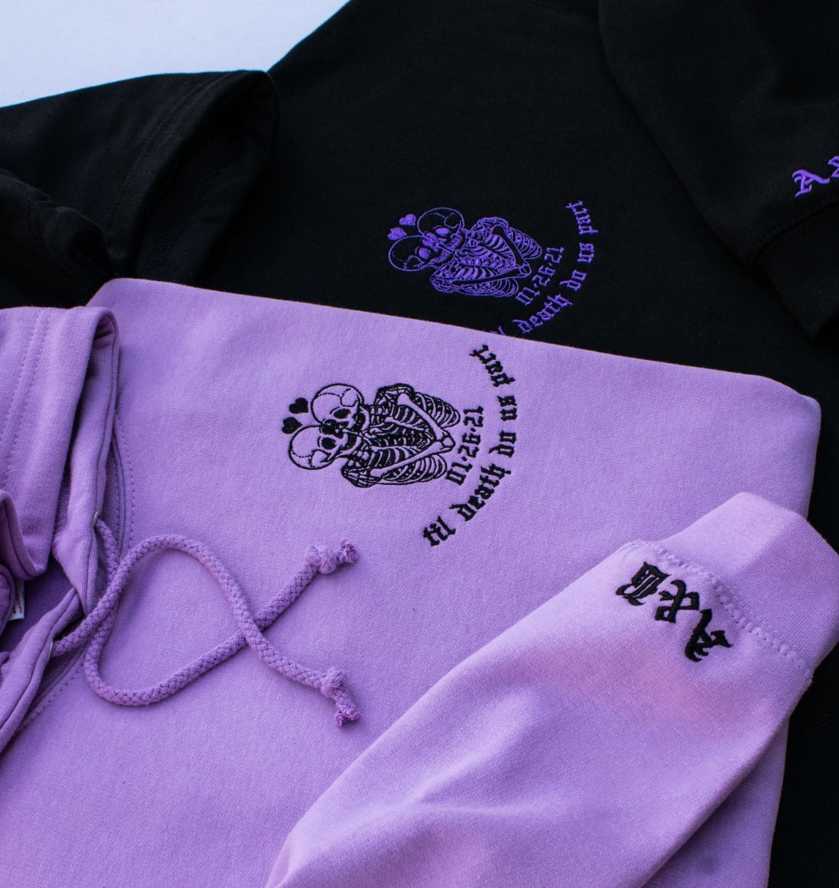 Halloween Couples Hoodies, Valentine’s Day Matching Sweatshirts, Anniversary Gift For Him Till Death do Us Part Couples Matching Hoodies