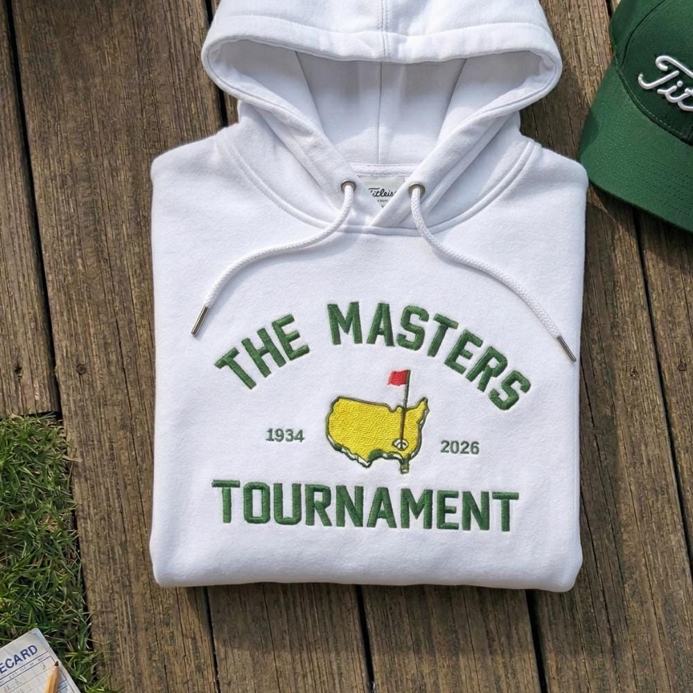 Master Tournament Embroidered Shirt, Golf Club Crewneck, Gift for Golf Lovers, Sport Embroidery Outfit