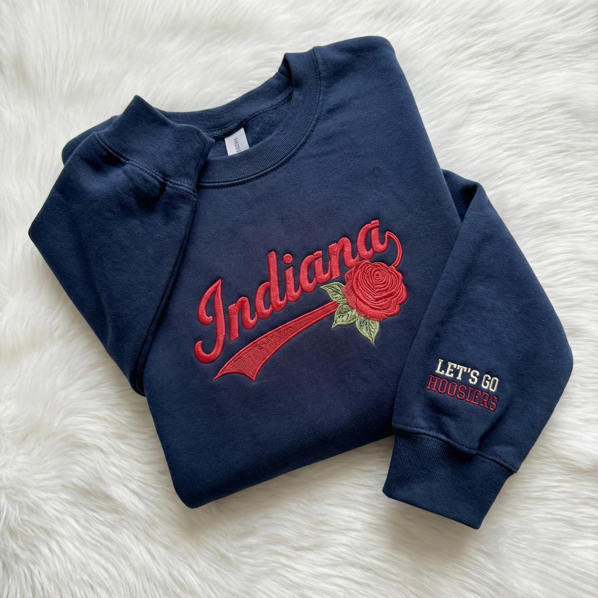 Embroidered Indiana Rose Bowl 2026 T-Shirt & Sweatshirt, Trendy Game Day Apparel, Unisex Hoodie for Men & Women, Football Fan Gift
