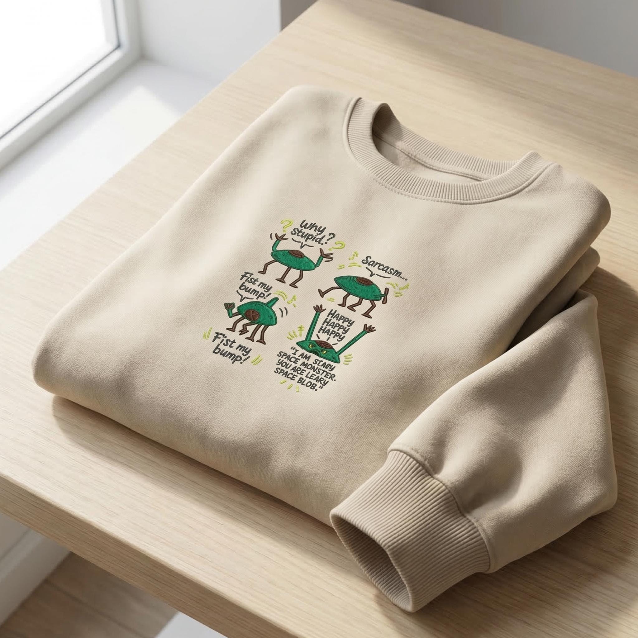 Vintage Project Hail Mary Embroidered Shirt, Rocky Amaze Amaze Amaze Embroidery Shirt, Sci-fi Fantasy Bookish Sweater, Book Lovers Gift