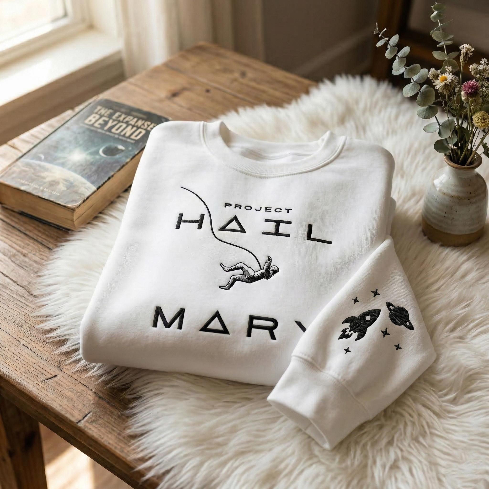 Embroidered Erid Planet Project Hail Mary Shirt, Rocky Amaze Amaze Amaze Embroidery Shirt, Sci-fi Fantasy Bookish Sweater, Book Lovers Gift