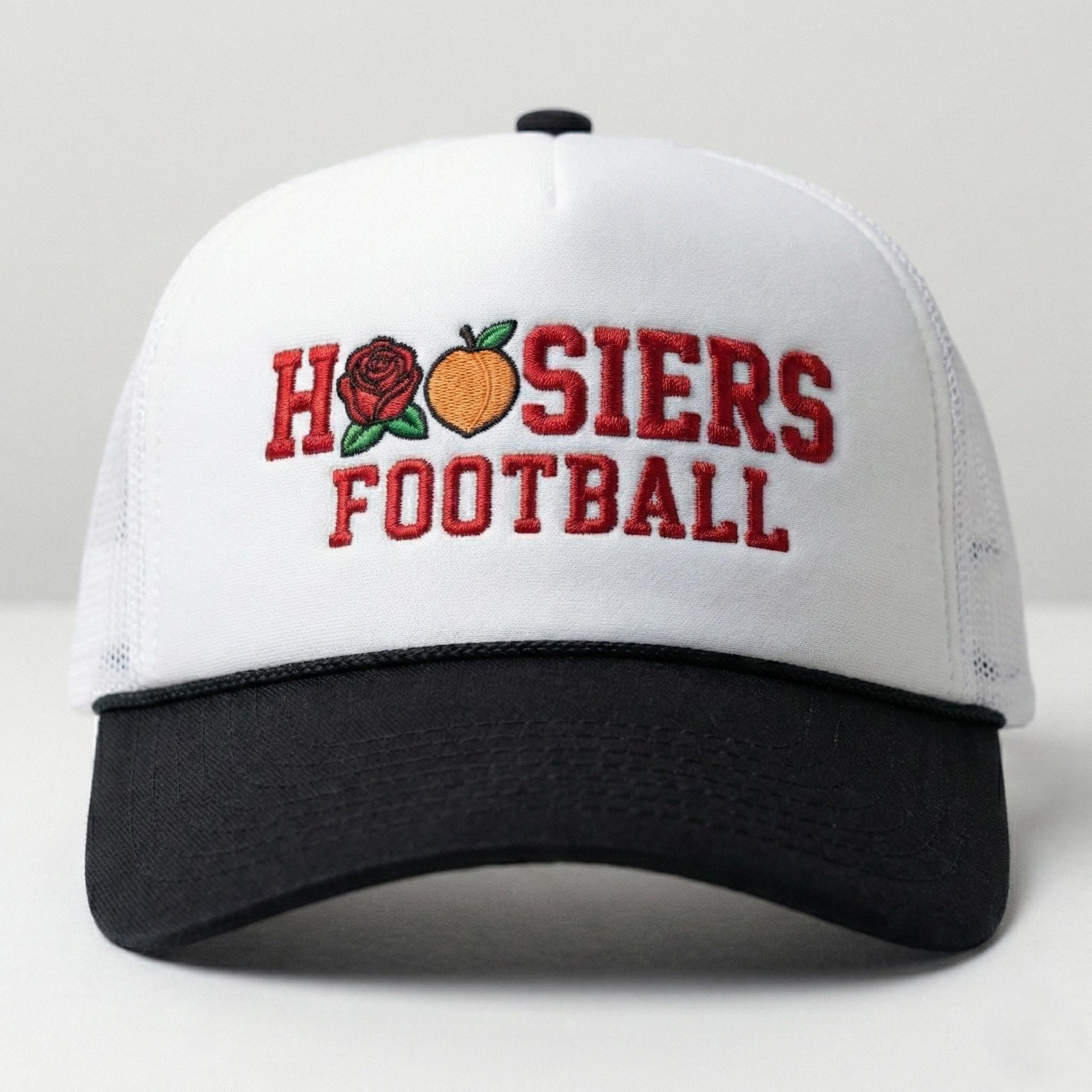 Indiana Rose Peach Bowl Embroidered Wash Hat, Indiana Trucker Hat, Hoosiers Football Hat, Bloomington Hat, Two Tone Hat, College Fan Gift