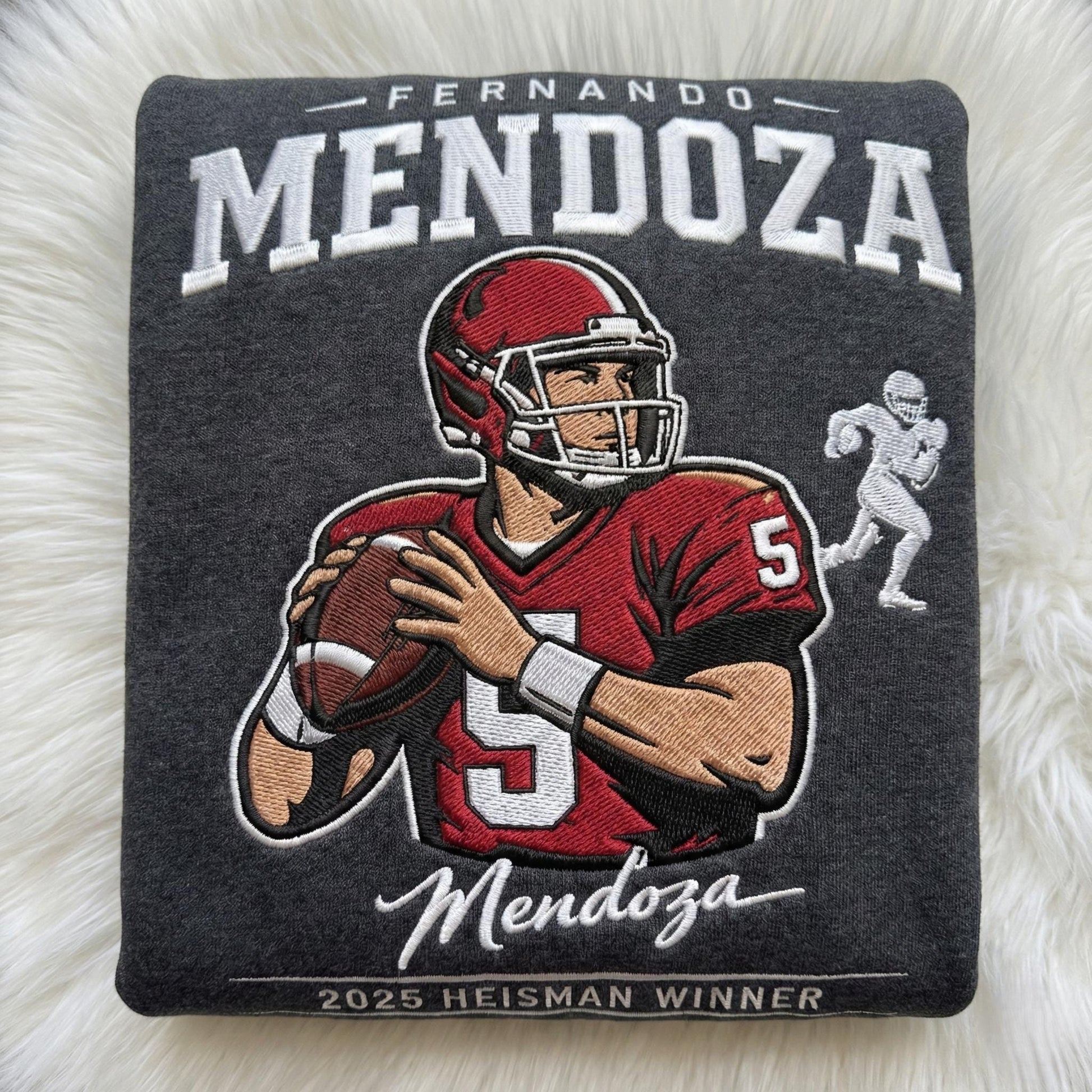 Embroidered Mendoza Indiana Football Sweatshirt, Let’s Go Hoosiers Shirt, Trendy Game Day Apparel, Unisex Hoodie, College Football Fan Gift