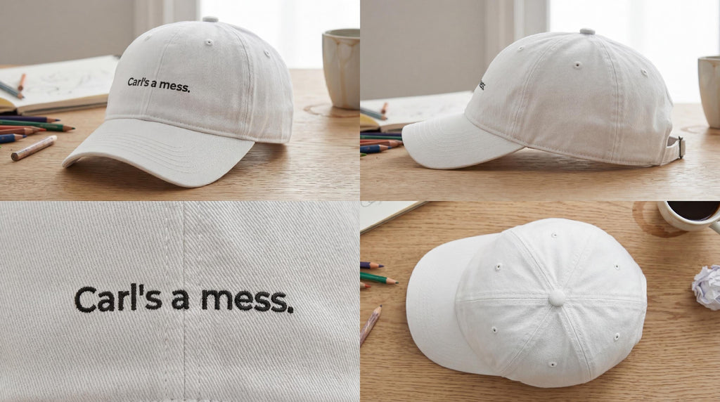Carls a Mess Embroidered Dad Hat – Funny Minimalist Quote Cap, Unisex Adjustable Cotton Hat, Casual Streetwear Gift for Everyday Wear