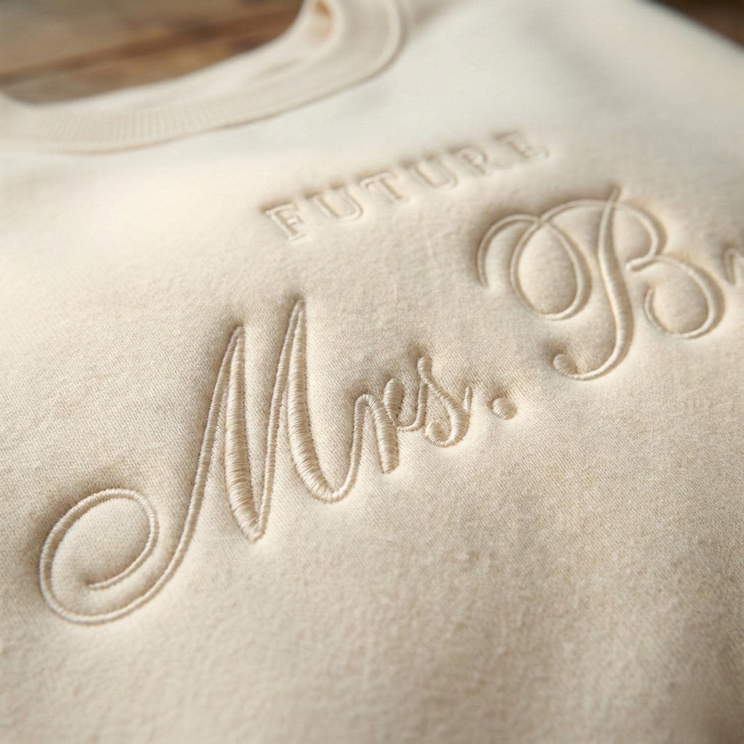 Personalized Future Mrs Sweatshirt, Embroidered Bride To Be Gift, Custom Mrs Wedding Sweatshirt, Bridal Shower Engagement Gift