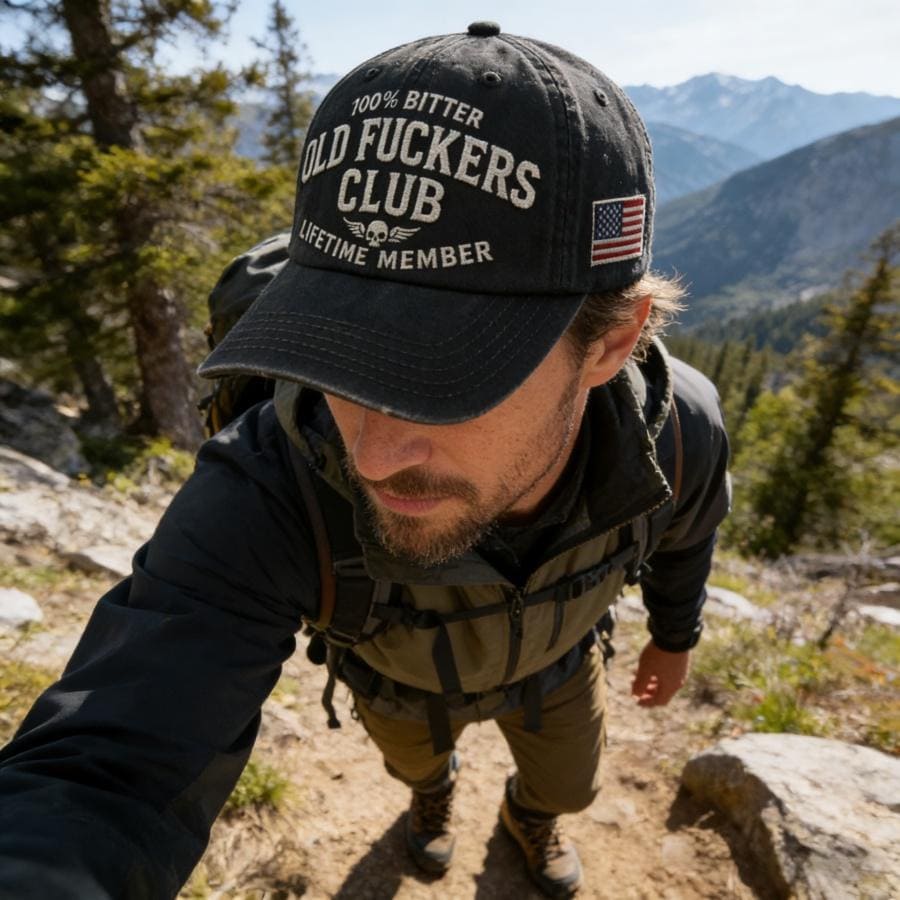 Embroidered Old F*ckers Club Hat – Adjustable Baseball Cap, Funny Gag Gift