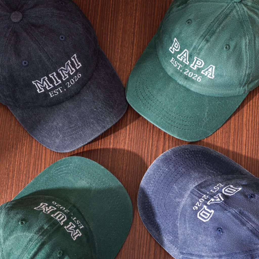 Personalized Mom Embroidered Hat, Custom Vintage Baseball Cap, Vintage Baseball Cap for New Dad, Girl Dad Cap
