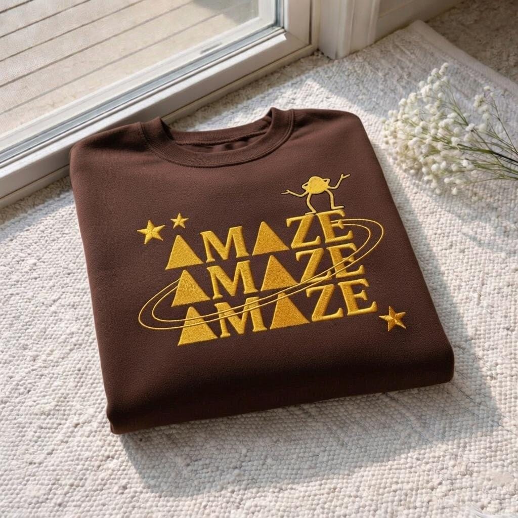 Amaze Space Embroidered Sweatshirt, Project Hail Mary Inspired Tee, Sci Fi Novel Fan Shirt, Astronomy Graphic Tee, Science Nerd Gift
