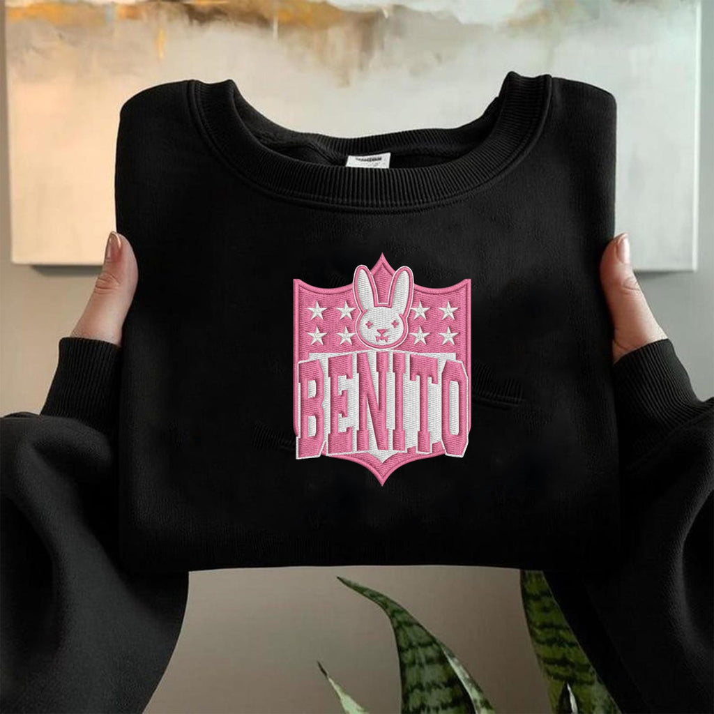 Benito Bowl Embroidered Sweatshirt – American Football Game Day Crewneck, Final Football Game Fan Shirt