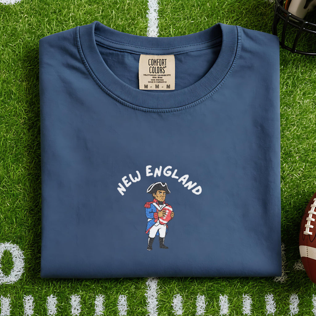 Embroidered New England Football Shirt – Vintage Game Day Sweatshirt | Unisex Sweater for Men & Women | Sports Fan Gift
