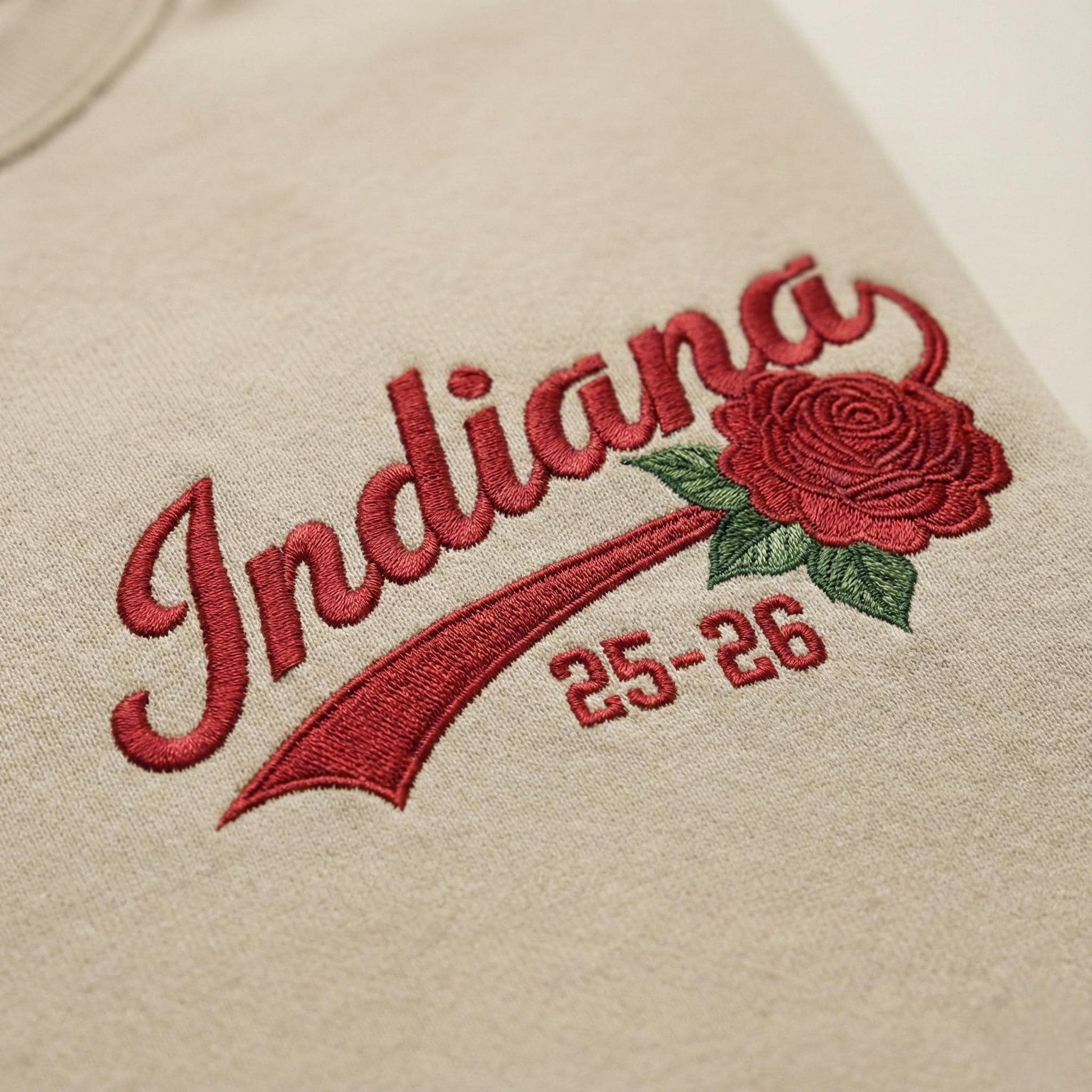 Embroidered Rose Bowl Indiana 25–26 Sweatshirt, Trendy Game Day Apparel, Unisex Hoodie for Men & Women, USA Football Tee