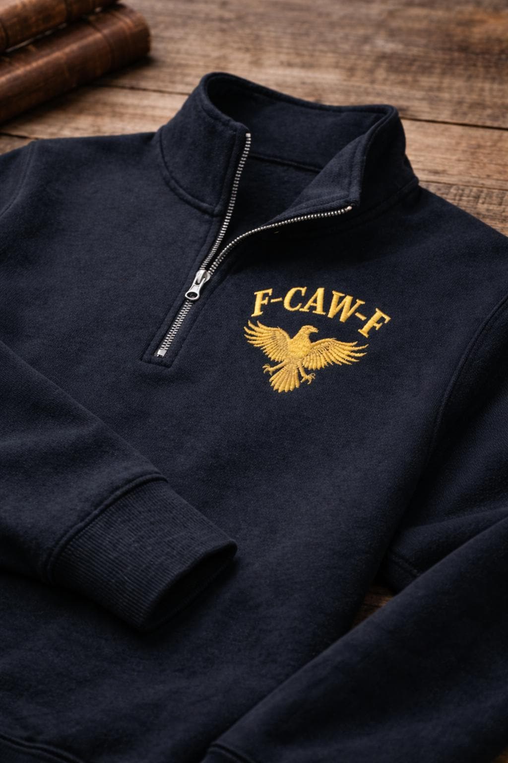 Embroidered F-Caw-F Quarter Zip Sweater, Funny Sassy Raven Rooster Shirt, Quarter Zip, Funny Crow Shirt, Black Crow Moonlit Raven Shirt