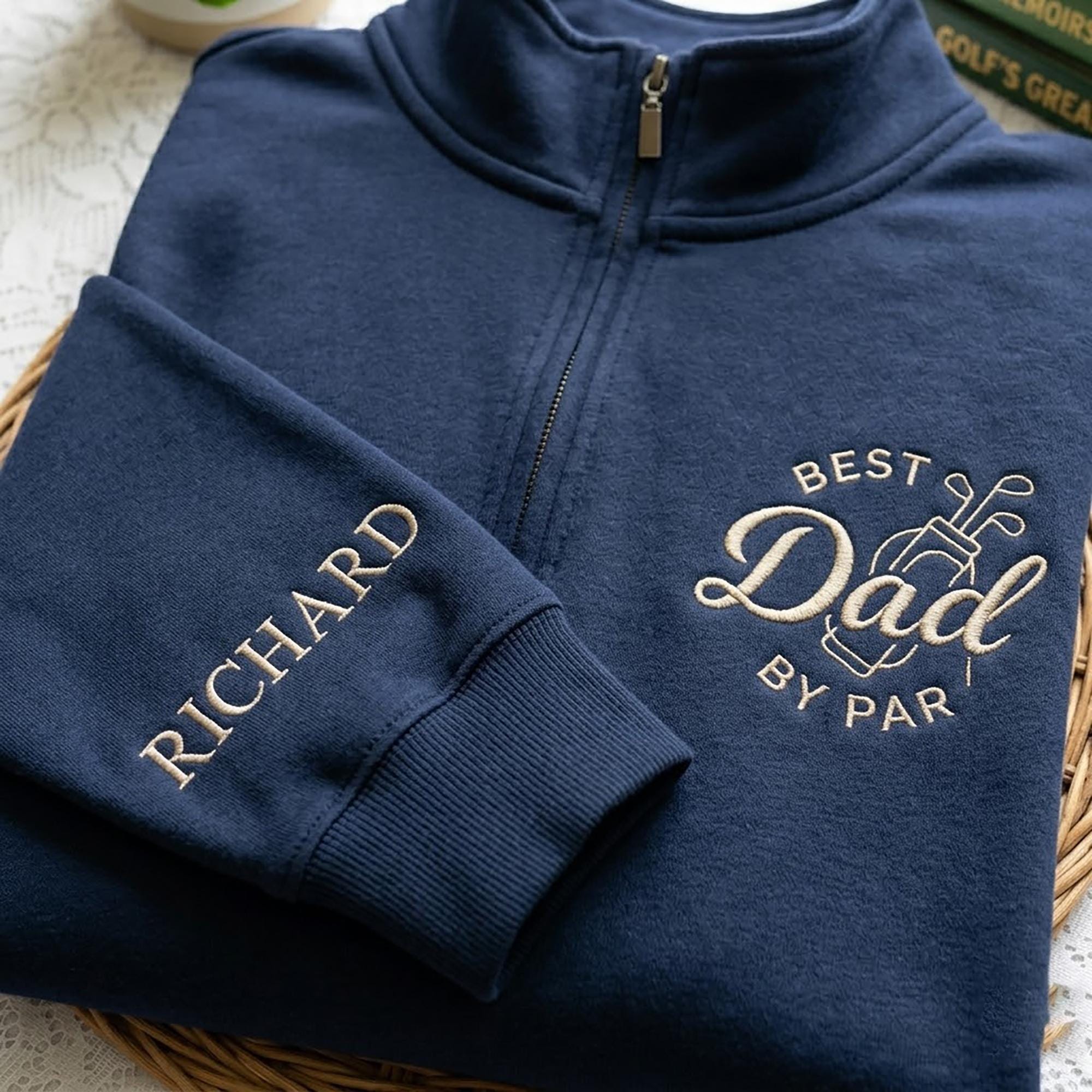Best Dad By Par Personalized Golf Shirt, Custom Name Dad Shirt, Cool Dads Club Tee, Golf Lover Gift, Fathers Day Gift