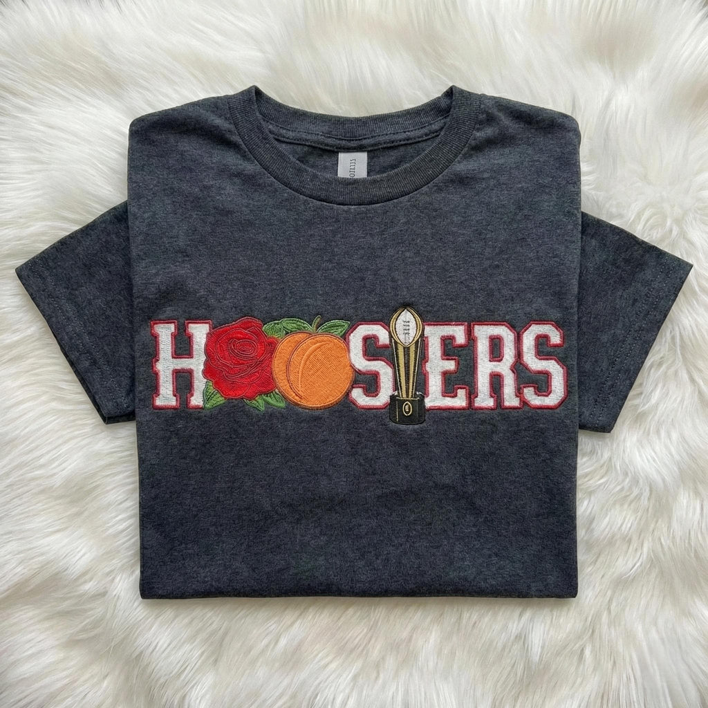 Embroidered 2026 National Champions Indiana Football Hoodie, Hoosiers Game Day Shirt, Trendy Unisex Sweatshirt, College Football Fan Gift