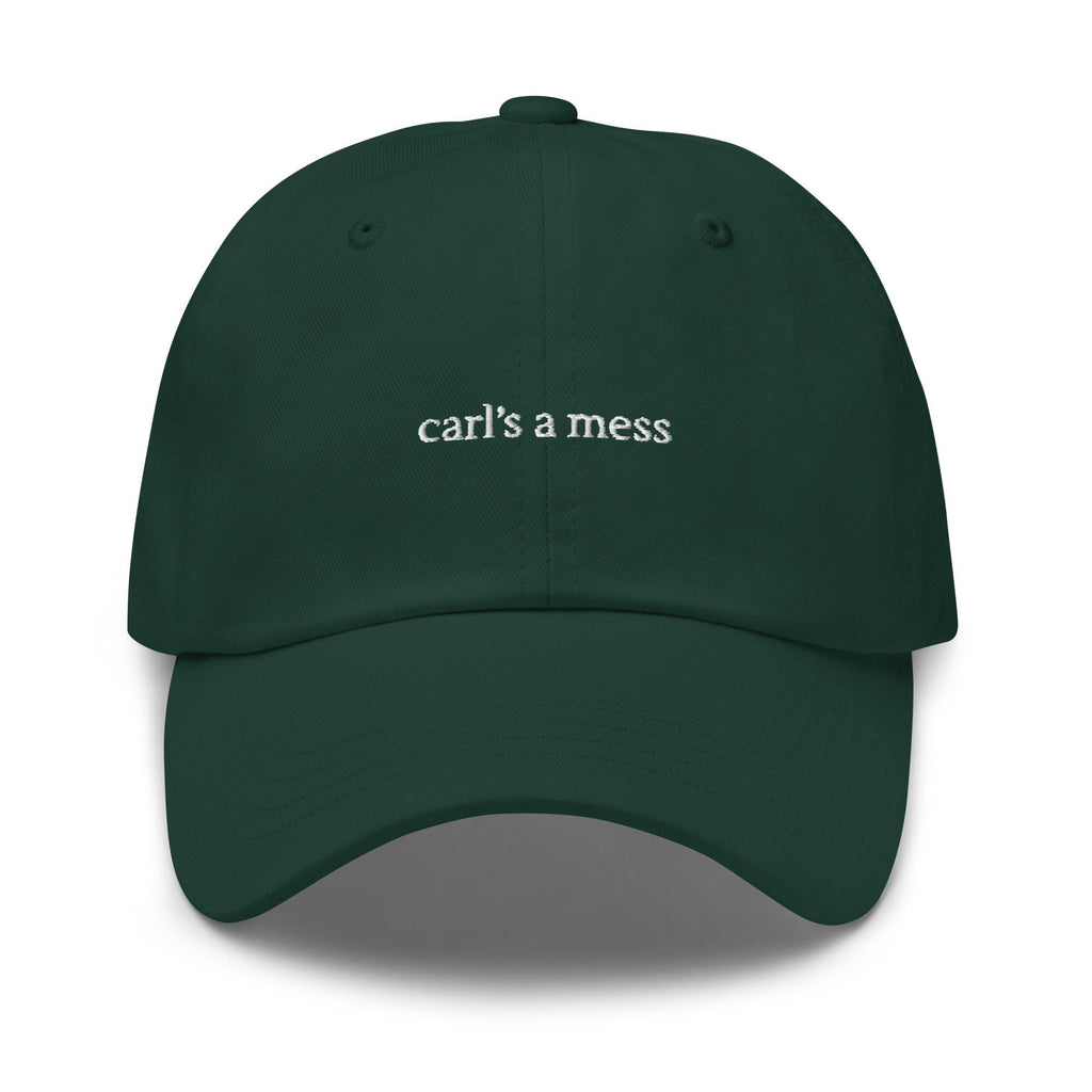 Carl's a Mess Embroidered Dad Hat – Funny Reality TV Summer Cap, Hamptons Weekend Cotton Hat, Trendy Gift for Him & Her