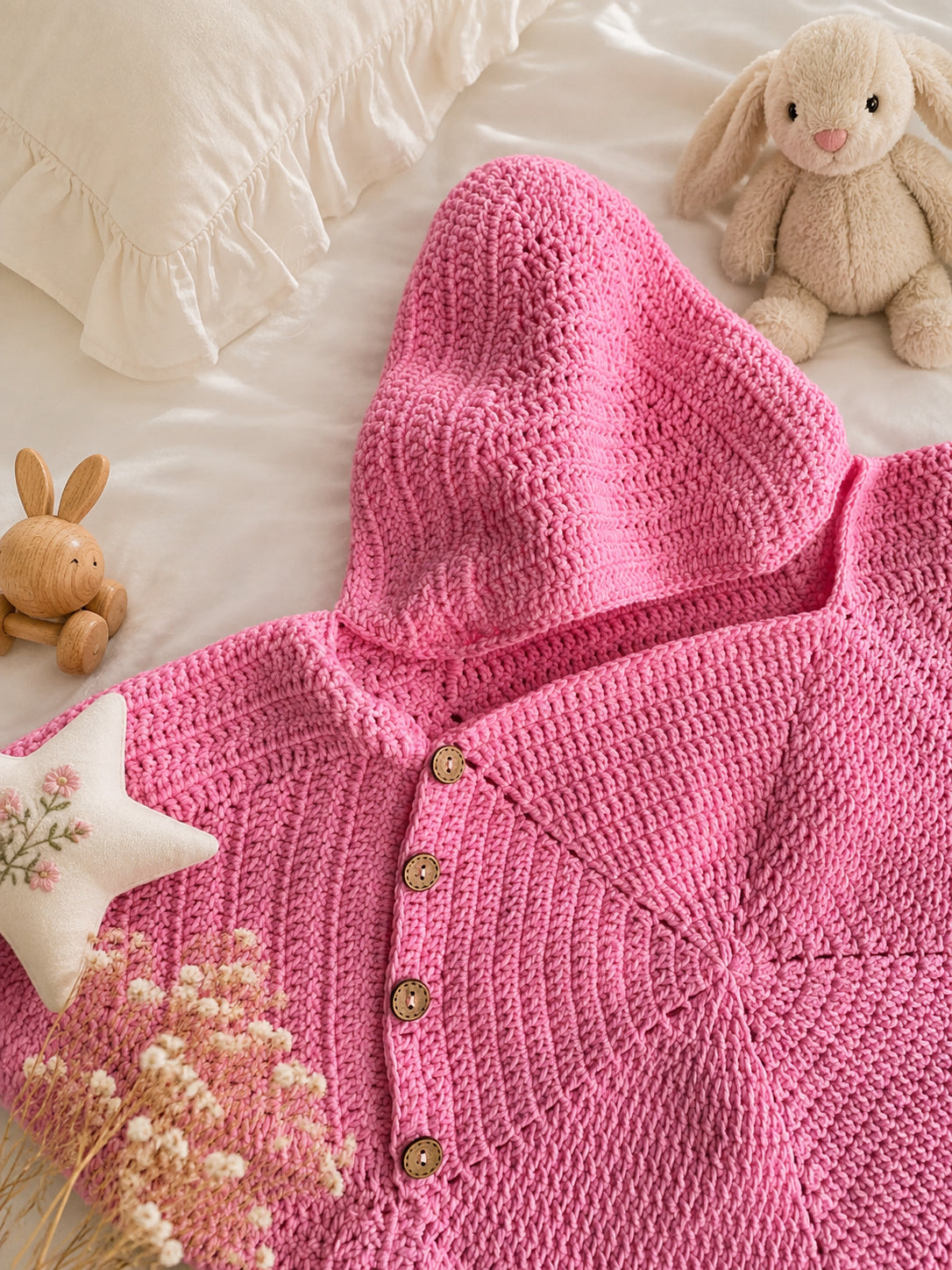 Personalized Star Baby Swaddle, Star Cocoon, Custom Baby Star Romper Sleep Sack, Hooded Newborn Wrap, Handmade Crochet Knit Outfit, Custom Name Baptism Baby Shower Gift BABYSR04
